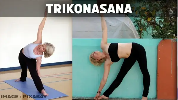 Trikonasana for belly fat